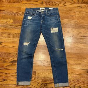 Frame denim LE garçon distressed boyfriend jeans size 27